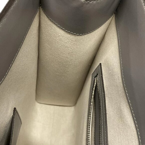 GUCCI GG Embossed Medium Tote Bag Gray Leather - Tote Bag  1165-031725 - Picture 12 of 14